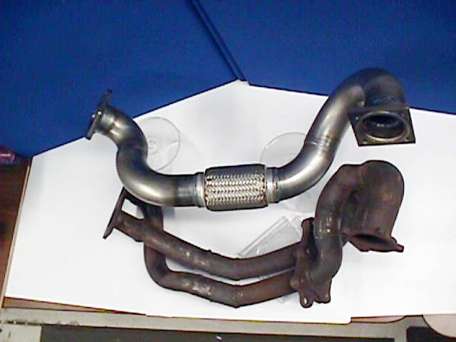 New & Old Downpipe